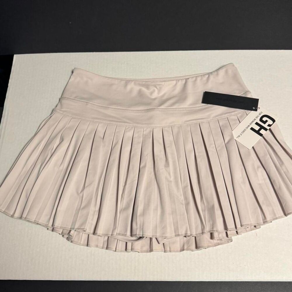 Gold Hinge Women's Tennis Skirt Cream color , size L